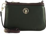 U.S. Polo Assn. Borsa A Tracolla Houston Double Flat Crossbody Bag Green Verde Scuro