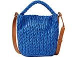 Esprit Borsa A Tracolla Drew Woven Straw Crossbody Bag Bright Blue