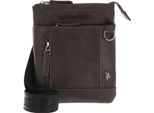 U.S. Polo Assn. Borsa A Tracolla Cambridge Flat Crossbody Bag Dark / Taupe Marrone Scuro