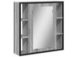 Syfax™ Mobile Specchio Da Bagno Grigio Sonoma 60X16X60 Cm Multistrato