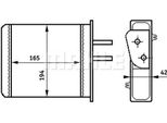 Scambiatore Di Calore Mahle Originale Riscaldatore Interno Ah 159 000S Per Fiat Punto (176)