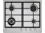 Candy Moderna CHG6BF4WTX Piano Cottura Acciaio Inox Da Incasso 60 Cm Gas 4 Fornelli