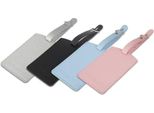 Voyagoux® Set Portapassaporto / Etichetta Per Bagaglio - Portapassaporto - Etichetta Per Valigia - Argento