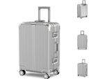 Valigia Voyagoux® Aeon - Valigia - 72L - Chiusura Tsa - Con Ruote - Argento - Struttura In Alluminio