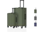 Voyagoux® - Set Di Valigie Da Viaggio S/L - Valigia - 2 Pezzi - Valigia Da Viaggio Con Ruote - Verde Oliva - Chiusura Tsa