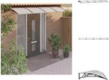 Vidaxl Tettoia Per Porte Nera 400X100 Cm In Policarbonato - Tende Da Sole