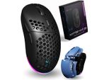 Mouse Senza Fili, Mouse Ottico A Forma Di Criceto, 1200 Dpi A Riduzione Del Rumore, Mouse Da Viaggio Ultra Portatile, 2,4 Ghz Con Ricevitore Usb Unificabile
