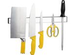Binario Magnetico Autoadesivo [40 Cm] - Binario Portacoltelli In Acciaio Inox Senza Foratura | Binario Magnetico Per Utensili E Attrezzi Da Cucina | Binario Portautensili Con Nastro Adesivo | Portacoltelli A Muro | Portautensili
