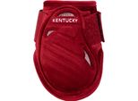 Kentucky Horsewear Stivali Fetlock Cavallo Giovane Stivali Da Salto In Velluto Gamba Posteriore Rosso S