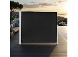 Tenda Laterale 160X300Cm Nero Tenda Da Sole Per Terrazza Estensibile
