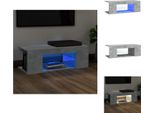 Mobile Tv Vidaxl Con Luci Led Grigio Cemento 90X39X30 Cm - Mobili Tv