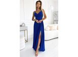 Numoco Abito Da Festa Donna Chiara Blu Fiordaliso Xl