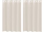 Vidaxl Tende In Voile Con Occhielli 2 Pz. Crema 140X175 Cm