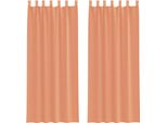 Vidaxl Tende In Voile Con Passanti 2 Pz. Rosso Terracotta 140X260 Cm