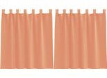 Vidaxl Tende In Voile Con Passanti 2 Pz. Rosso Terracotta 140X140 Cm