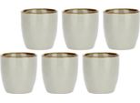 Rose&Tulipani Concerto Grigio Perla Set Di 6 Tazze NPCR135100018Z
