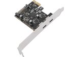 Scheda Adattatore Da Pcie A Type-C, Usb 3.2 Gen1, Scheda Di Espansione A 2 Porte, Chip Di Controllo Principale ASM1042, 5 Gbit/S Per Pc Desktop