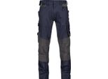 Pantaloni Da Lavoro Elasticizzati Dassy Con Tasche Per Ginocchiere 201159 Dynax Next Taglia 56-STANDARD Blu Notte/Antracite