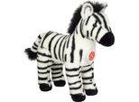 Teddy Hermann Zebra, Kuscheltier, Stofftier, PlüSchtier, Exotisches Wildtier, Schwarz Weiß, 25 Cm, 904823