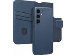 Custodia Per Samsung Galaxy S24 - Vera Pelle - Accezz Flip Cover/2 In 1 Case - Blu Scuro