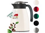 Caraffa Thermos Blumtal® Da 1 Litro Bianco Sporco - Caraffa Thermos In Acciaio Inox Senza Bpa, A Prova Di Perdite, Con Punta Rapida Per Tè E Caffè
