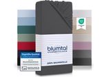 Blumtal Basics - Lenzuolo 100X200Cm In Jersey - Lenzuolo 100X200Cm In 100% Cotone - Lenzuolo 100X200Cm - Coprimaterasso 100X200Cm - Lenzuolo 100X200Cm - Grigio Scuro