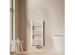 Emke Radiatore Da Bagno Asciugamani Radiatore 40X75Cm 244 Watt Di Potenza Bianco Radiatore Da Bagno Attacco Centrale Riscaldamento Senza Elemento Riscaldante