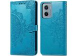 Motorola Moto G05/Motorola Moto E15 Skin - Pelle Finta - Flip Cover Imoshion - Turchese