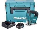 Makita Jv 101 DSM1J Seghetto Alternativo A Batteria 12 V Max. 65 Mm + 1X Batteria 4,0 Ah + Caricabatteria + Makpac