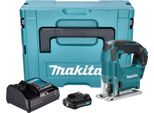 Makita Jv 101 DSA1J Seghetto Alternativo A Batteria 12 V Max. 65 Mm + 1X Batteria Ricaricabile 2,0 Ah + Caricabatterie + Makpac