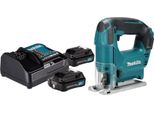Seghetto Alternativo A Batteria Makita Jv 101 Dsa 12 V Max. 65 Mm + 2X Batteria Ricaricabile 2,0 Ah + Caricabatteria
