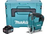 Makita Jv 101 DM1J Seghetto Alternativo A Batteria 12 V Max. 65 Mm + 1X Batteria 4,0 Ah + Makpac - Senza Caricabatteria
