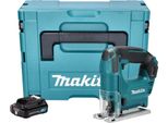 Makita Jv 101 DA1J Seghetto Alternativo A Batteria 12 V Max. 65 Mm + 1X Batteria Ricaricabile 2.0 Ah + Makpac - Senza Caricabatterie