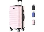 Voyagoux® Avalon - Valigia Da Viaggio Medium - 71L - Valigia - Valigia Con Ruote - Rosa Chiaro - Chiusura Tsa