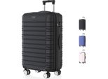 Voyagoux® Avalon - Valigia Per Bagaglio A Mano - 39L - Trolley - Valigia Con Ruote - Nero - Chiusura Tsa