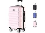 Voyagoux® Avalon - Valigia Da Viaggio Grande - 113L - Valigia - Valigia Da Viaggio Con Ruote - Rosa Chiaro - Chiusura Tsa