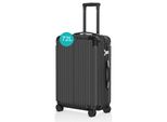 Voyagoux® - Valigia Da Viaggio Media - 72L - Valigia - Valigia Da Viaggio Con Ruote - Nero - Chiusura Tsa