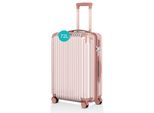 Voyagoux® - Valigia Media - 72L - Valigia - Valigia Con Rotelle - Oro Rosa - Chiusura Tsa