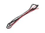 Corde D'arco In Nylon, 12 Fili, 60 Pollici, Per Arco Ricurvo/Longbow, Nero-Rosso