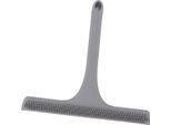 Spatola Per Vetri Con Manico Antiscivolo, Detergente Per Vetri In Silicone, Spatola Per Finestre Del Bagno, Specchio Della Cucina, Grigio