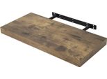 Scaffale A Muro - Scaffale Galleggiante - 60×22,9×3,8 Cm - E1 Mdf Con Pvc - Installazione Con Trapano - Robusto E Durevole - Stile Moderno - Grigio Chiaro