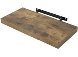 Scaffale A Muro - Scaffale Galleggiante - Dimensioni 40 X 22,9 X 3,8 Cm - E1 Mdf Con Pvc - Montaggio A Trapano - Robusto Per Libri, Immagini, Cd/Dvd - Blu Navy