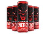 Vitastrong Energy X12 Orange 330 Ml - Bevanda Energetica Senza Zucchero In Lattina Con Caffeina, Aminoacidi E B12 Per Lo Sport, Il Lavoro E La Vita Quotidiana
