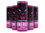 Vitastrong Energy X12 Berries 330 Ml - Bevanda Energetica Senza Zucchero Al Gusto Di Frutti Di Bosco, Con Caffeina E B12 Per Lo Sport, Il Lavoro E La Vita Quotidiana
