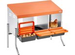 Nido Per Galline Ovaiole Vevor 795X525X675 Mm, 3 Scomparti, Nido Per Galline In Metallo Con Gambe Di Sostegno E Fori Di Ventilazione, Nidi Per Pollame, Nido A Scomparsa, Ideale Per Galline, Anatre, Polli E Altro Pollame