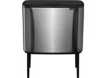 Brabantia Cestino Bo Touch Bin Acciaio Opaco Fpp, 11 + 23 L