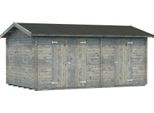 Gerätehaus PALMAKO Jari, grau, Massivholz, Gerätehäuser, grau