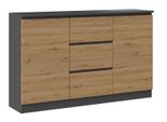 Cassettiera Combinata Elbe - Rovere Artisan / Antracite