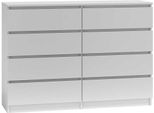 Cassettiera Larga Con Cassetti Taavi - Bianco