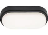 Rabalux 7409 Hort Plafoniera Per Esterni, 15W, 4000K, 1100Lm, Bianco-Nero, Bianco Neutro, 20Cm